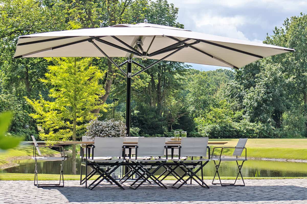 Ultimate Patio Umbrellas Ing Guide Best Tips For 2021 - How To Secure Offset Patio Umbrella