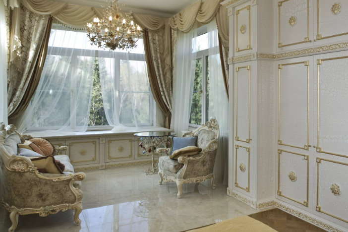 Rococo interior design style