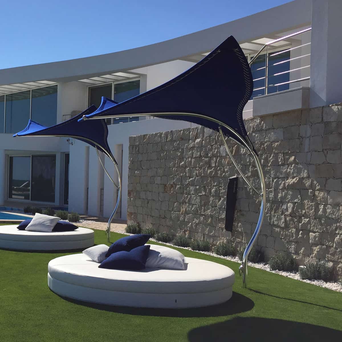 Luxury Hamptons Style Patio & Pool Sun Umbrellas – Ocean Blu Designs